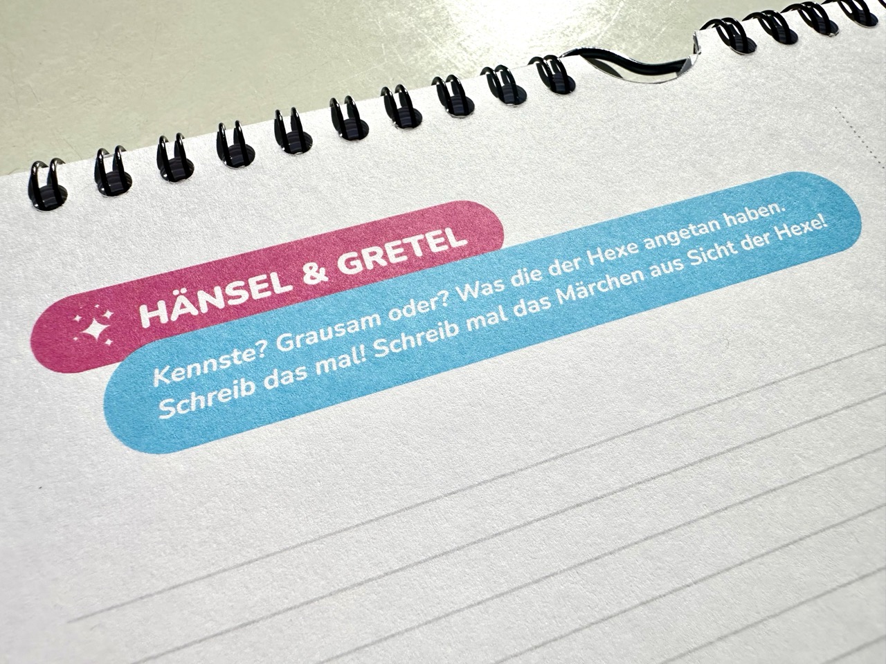 Kalenderseite: Hänsel & Gretel.