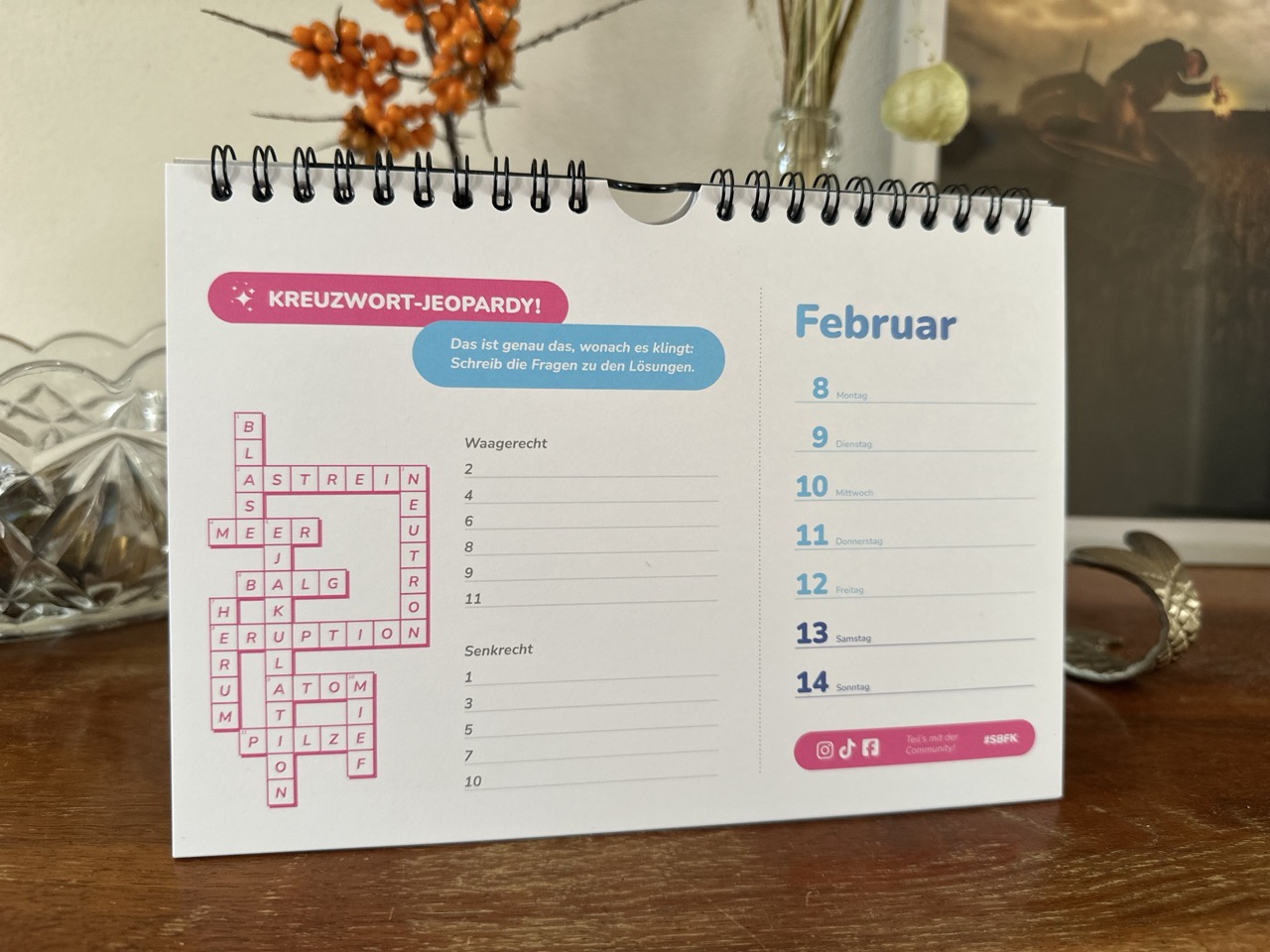Kalenderseite: Kreuzwort-Jeopardy!